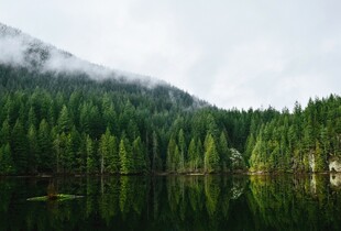 山林湖泊美景