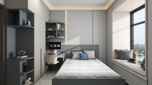 现代简约风卧室室内设计