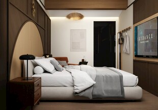 现代简约风卧室温馨场景