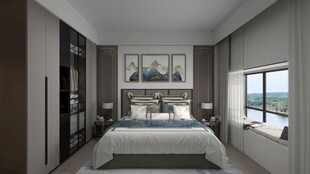 现代简约风格卧室空间