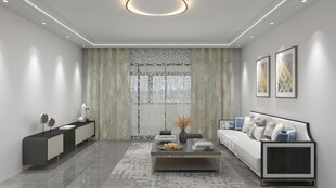 现代简约风客厅室内场景