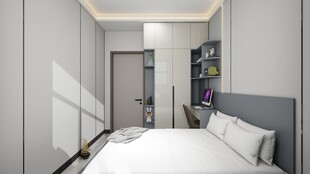 简约现代风格的舒适卧室