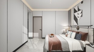 现代简约风卧室室内设计