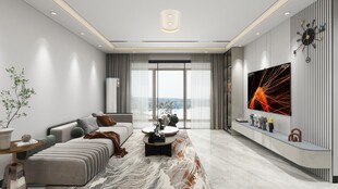 现代简约风温馨客厅一角