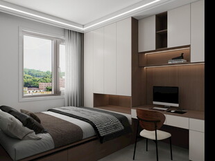 现代简约风卧室室内设计