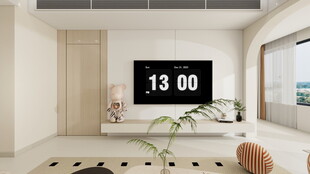 现代简约风客厅电视场景