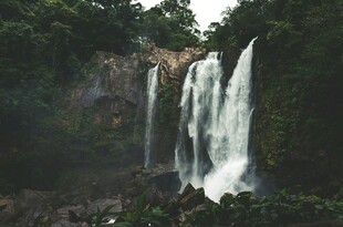 壮观雨林瀑布景观
