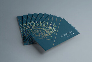 精美名片堆叠样机