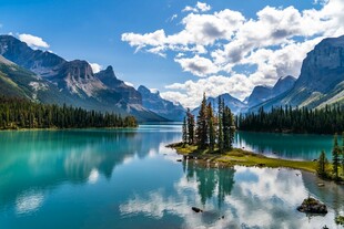 绝美湖山风光