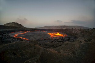 火山熔岩景观