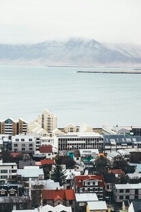 海滨城市景观俯瞰