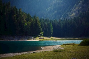 山间幽湖 森林环绕美景