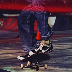 滑板者酷炫瞬间