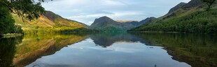 宁静山水湖景自然风光图