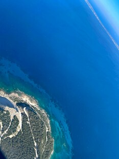 美丽海岛俯瞰图