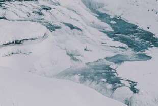 冰川雪景壮观自然景象