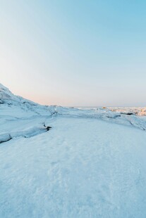 冬日雪景广阔雪地风光