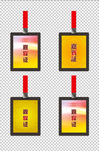 嘉宾证贵宾证胸牌