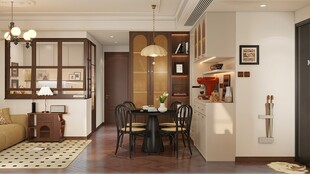 现代简约风家居室内一角