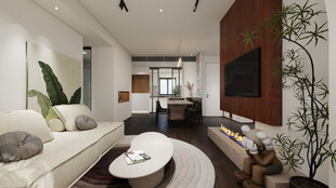 现代简约风温馨客厅一角