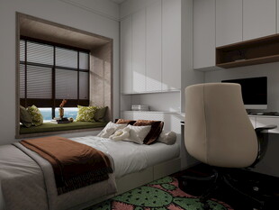 现代简约风卧室温馨一角