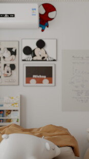 儿童房一角的可爱装饰