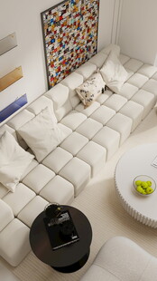 现代简约风客厅舒适一角