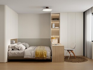 简约现代风卧室室内场景