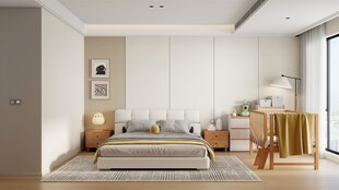 简约现代风温馨卧室空间