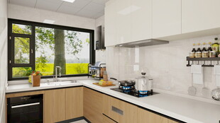 现代简约风格的厨房空间