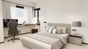 简约现代风格卧室空间