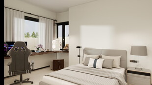 简约现代风格卧室空间