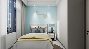 简约现代风格温馨卧室空间