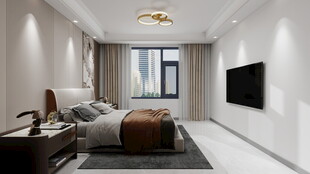 现代简约风卧室室内设计