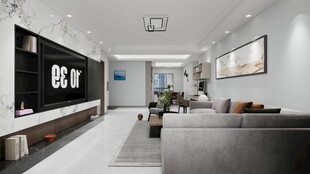 现代简约风客厅室内设计