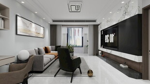 现代简约风客厅室内场景