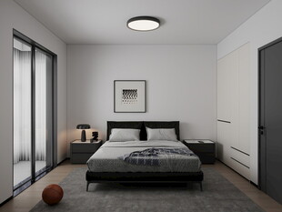 现代简约风卧室室内场景
