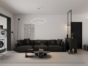 现代简约风客厅室内场景