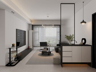 现代简约风客厅室内设计