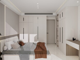 现代简约风卧室室内场景