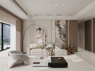 现代简约风客厅室内设计