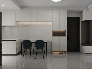 现代简约风厨房餐厅空间