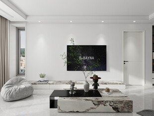 现代简约风客厅电视墙设计