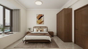 简约现代风格温馨卧室