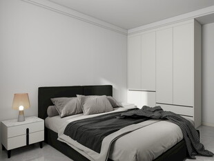 简约现代风格卧室场景