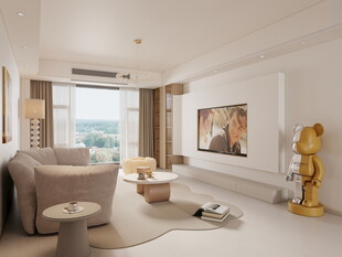 现代简约风客厅室内场景