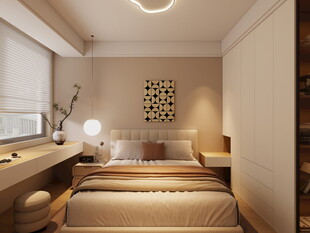 简约现代风温馨卧室空间