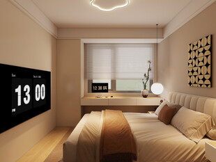 现代简约风温馨卧室一角