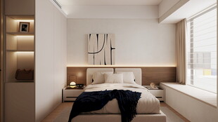 简约现代风温馨卧室空间
