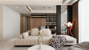 现代简约风客厅室内设计